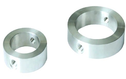 Two machined flush rings