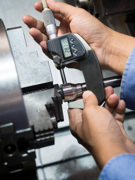 A turned diameter measured on a micrometer.